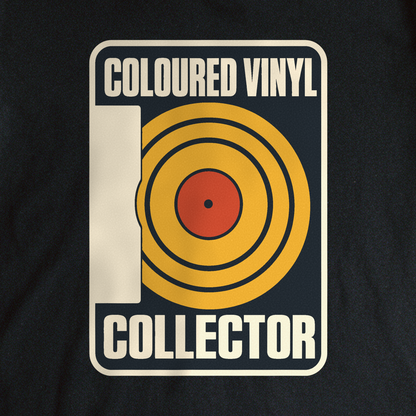 Coloured Vinyl Collector Tee - Black close-up print