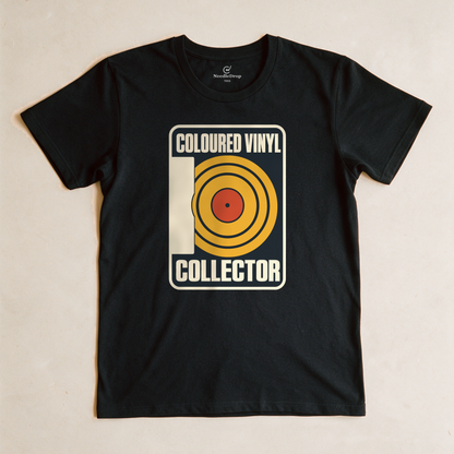 Coloured Vinyl Collector Tee - Black flatlay