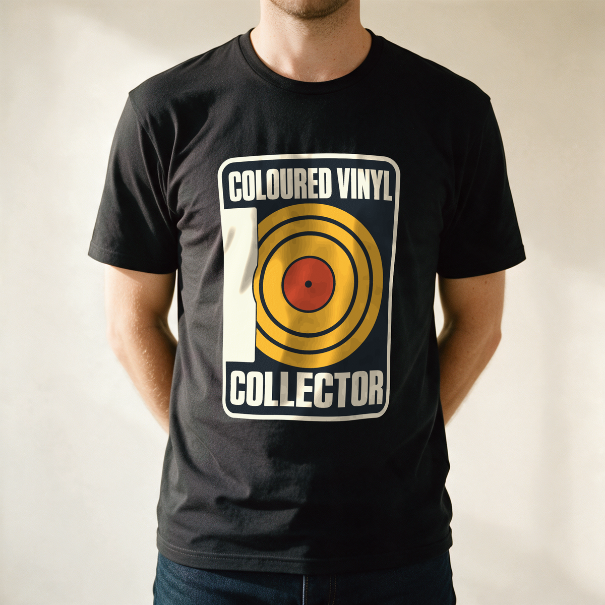 Coloured Vinyl Collector Tee - Black draagfoto