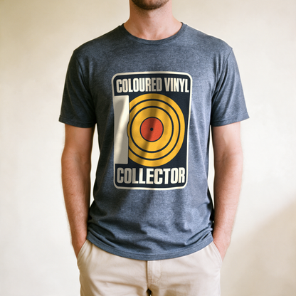 Coloured Vinyl Collector Tee - Dark Heather Grey draagfoto