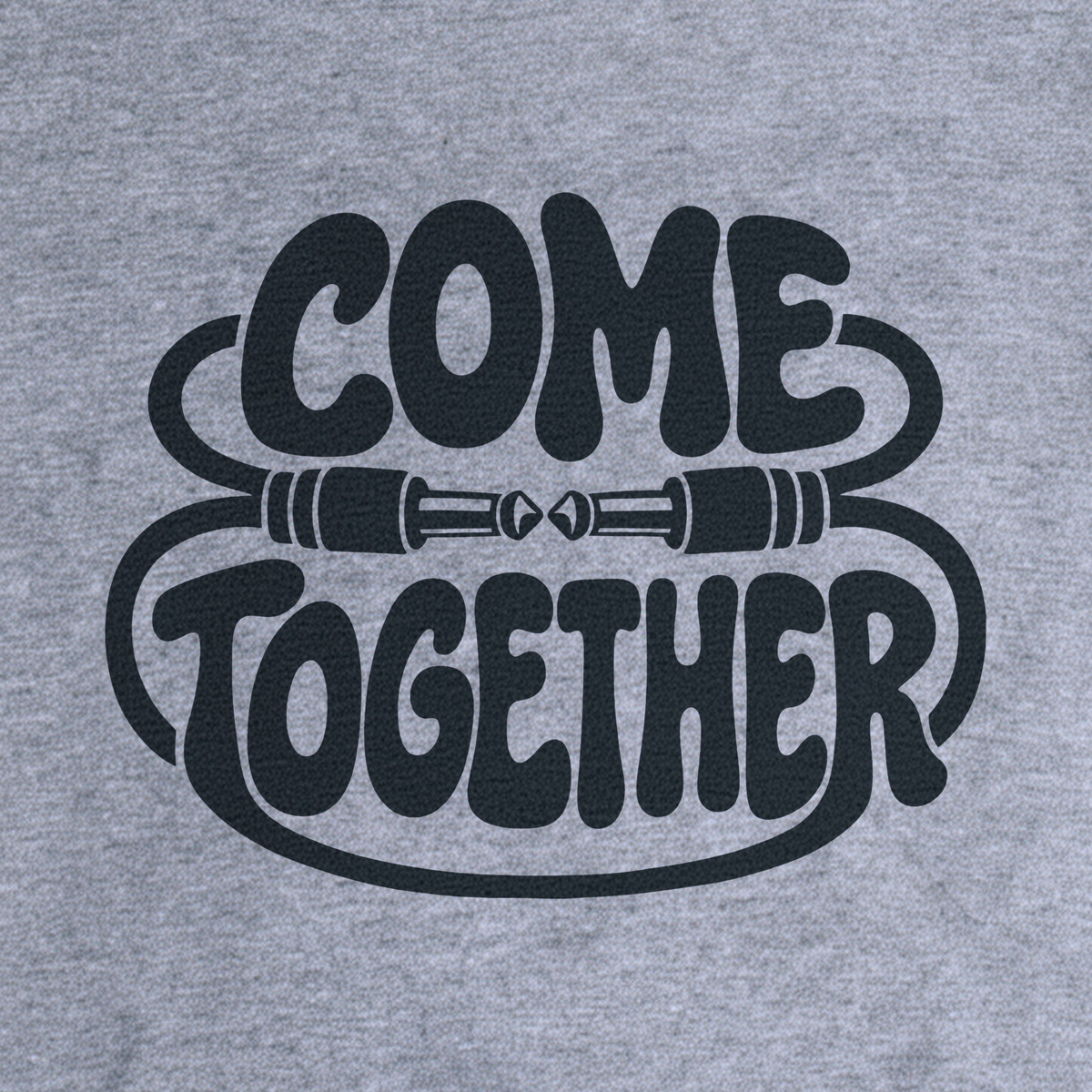 Come Together Tee - Sport Grey close-up print