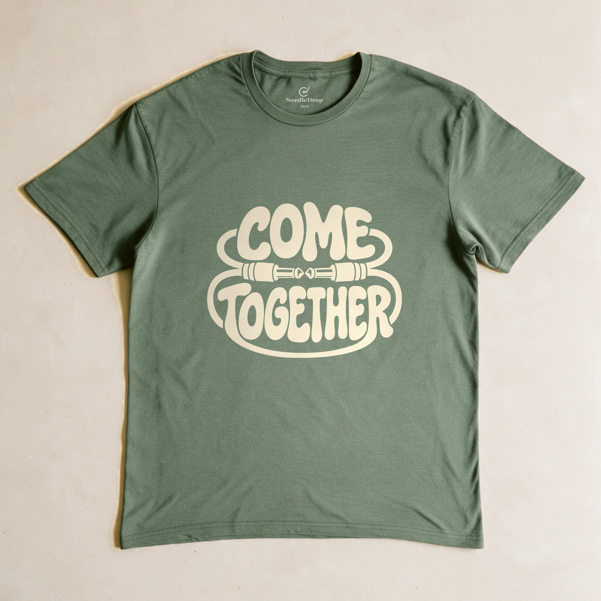 Come Together Tee - Military Green flatlay