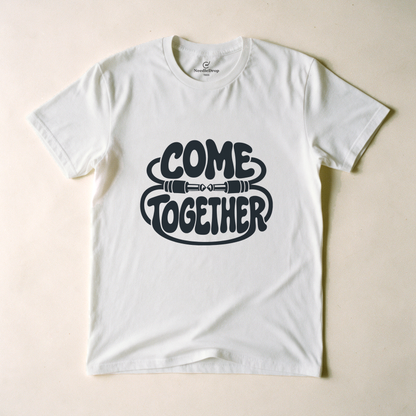 Come Together Tee - White flatlay