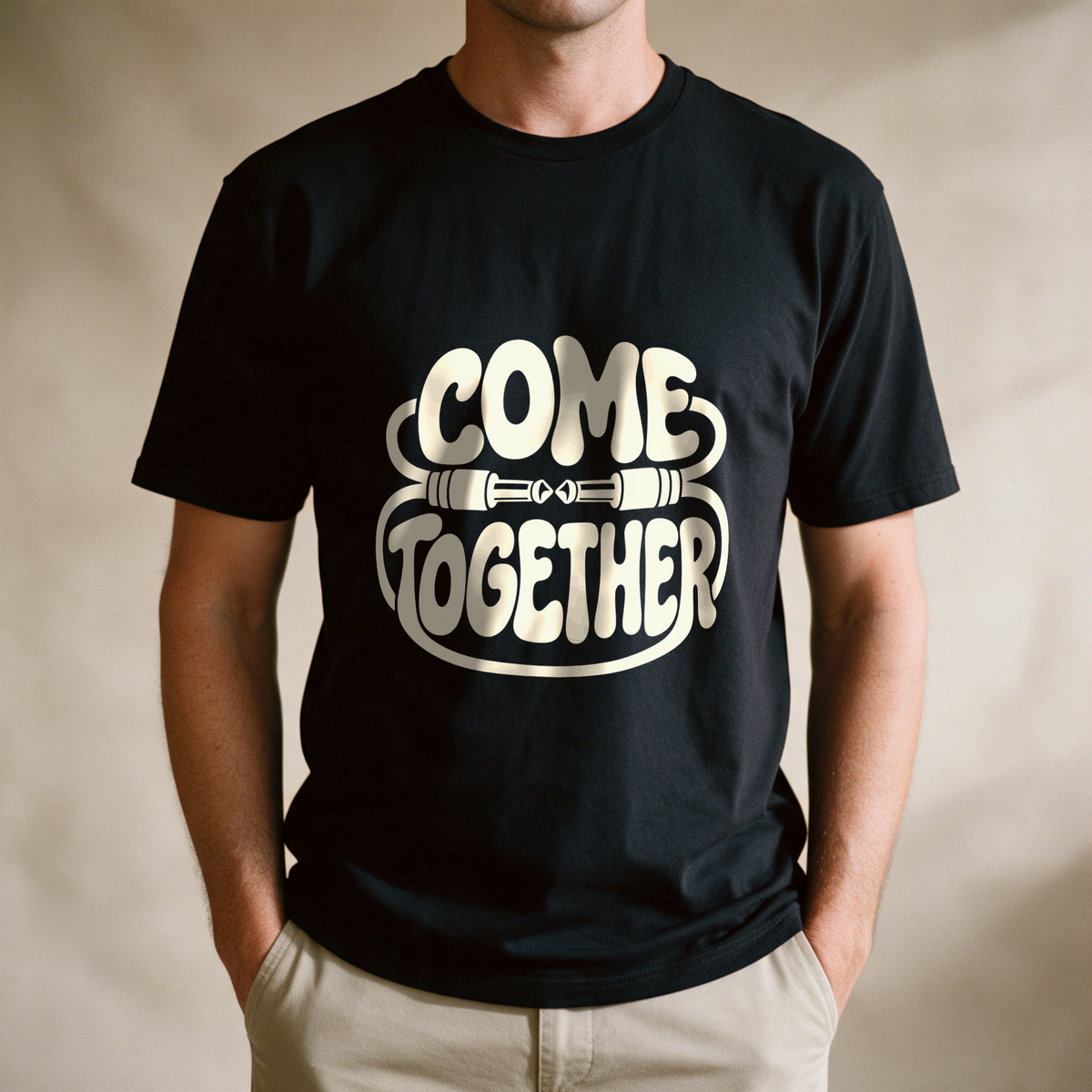 Come Together Tee - Black draagfoto