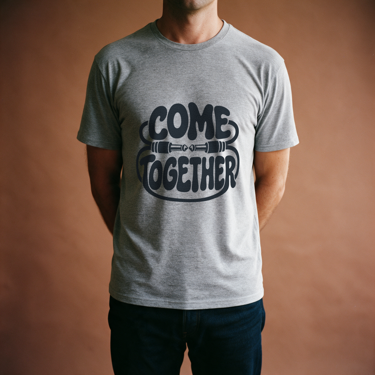 Come Together Tee - Sport Grey draagfoto