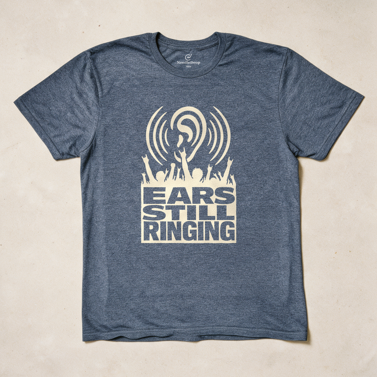 Ears Still Ringing Tee - Dark Heather Grey flatlay