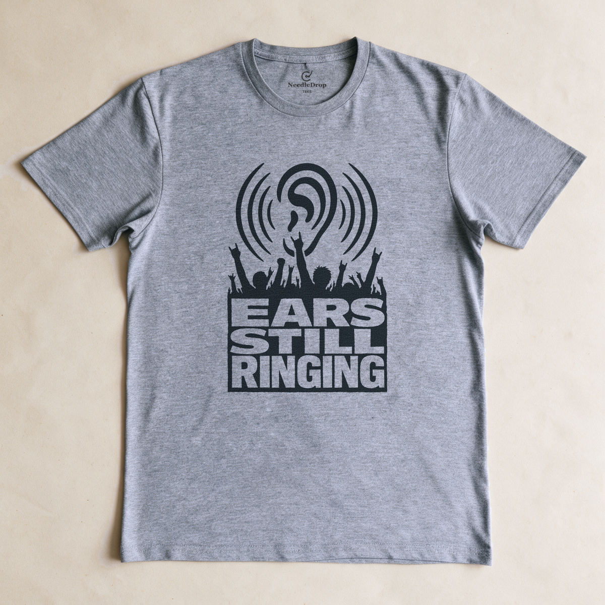 Ears Still Ringing Tee - Sport Grey flatlay