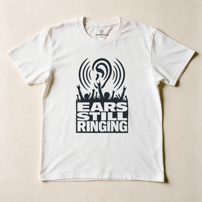 Ears Still Ringing Tee - White flatlay