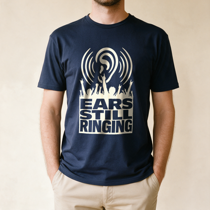 Ears Still Ringing Tee - Navy draagfoto