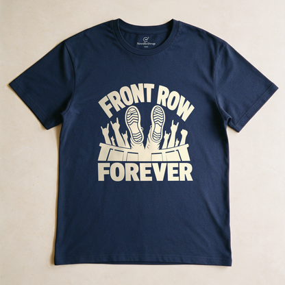 Front Row Forever Tee - Navy flatlay