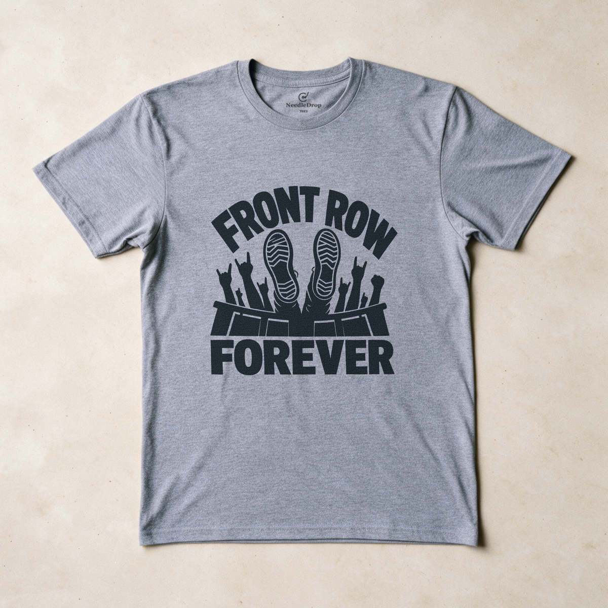 Front Row Forever Tee - Sport Grey flatlay