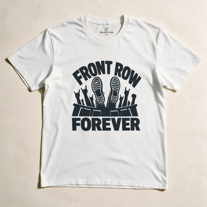 Front Row Forever Tee - White flatlay