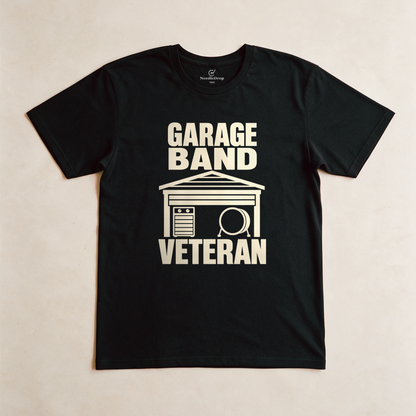 Garage Band Veteran Tee - Black flatlay