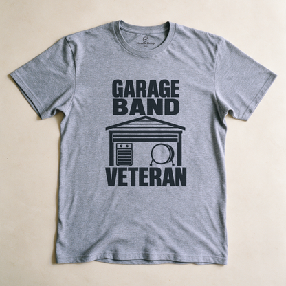 Garage Band Veteran Tee - Sport Grey flatlay