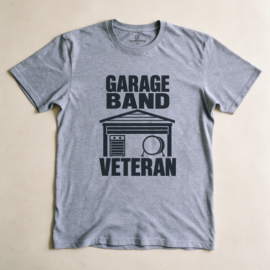 Garage Band Veteran Tee - Sport Grey flatlay