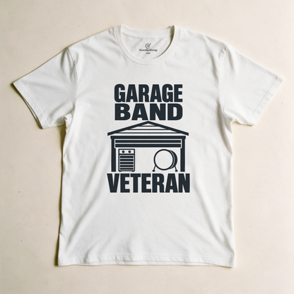 Garage Band Veteran Tee - White flatlay