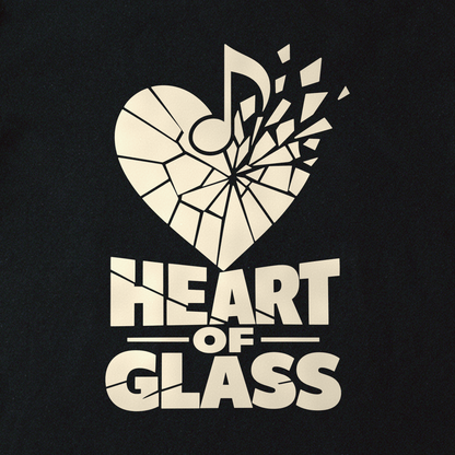 Heart of Glass Tee - Black close-up print