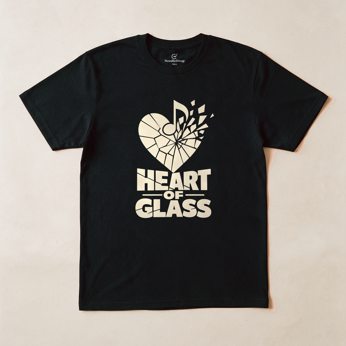 Heart of Glass Tee - Black flatlay
