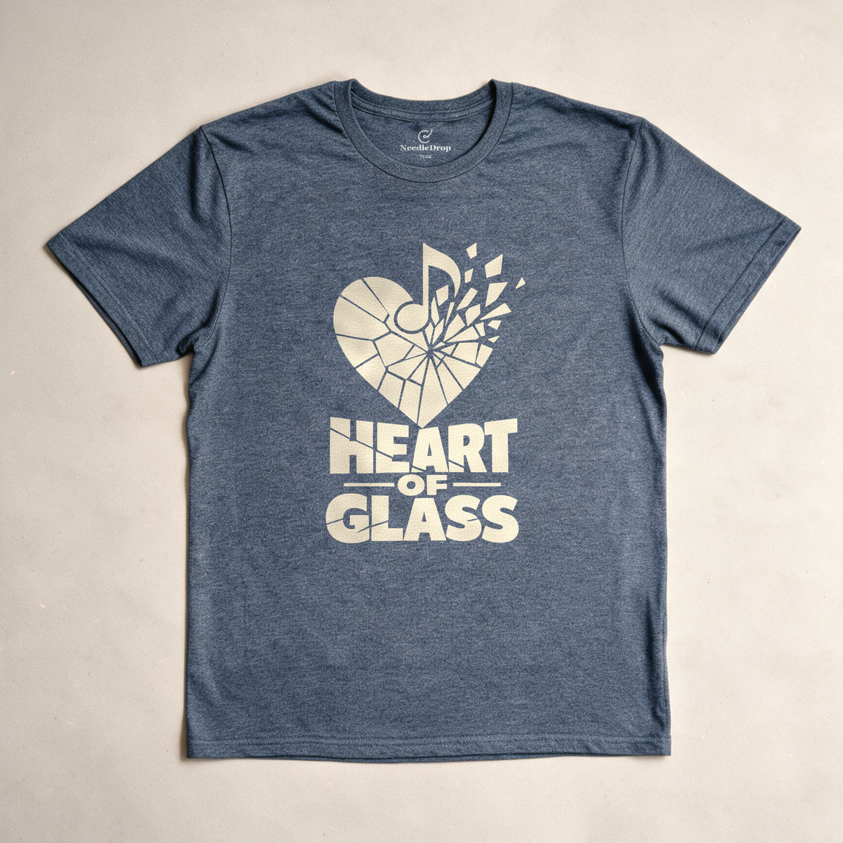 Heart of Glass Tee - Dark Heather Grey flatlay