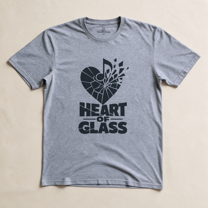 Heart of Glass Tee - Sport Grey flatlay