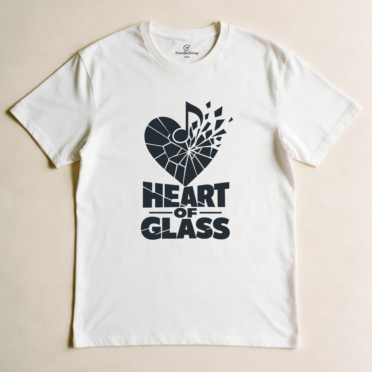 Heart of Glass Tee - White flatlay