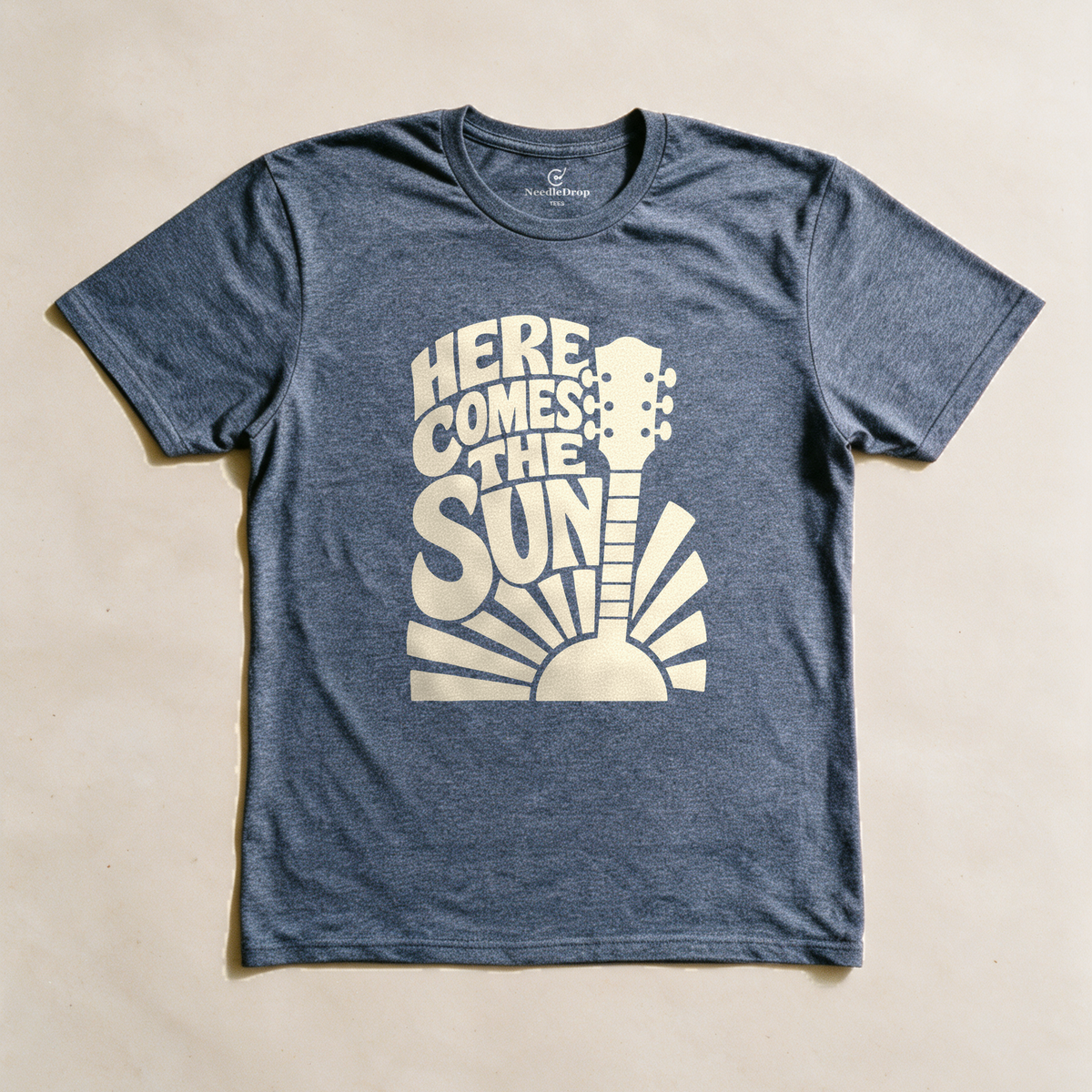 Here Comes the Sun Tee - Dark Heather Grey flatlay