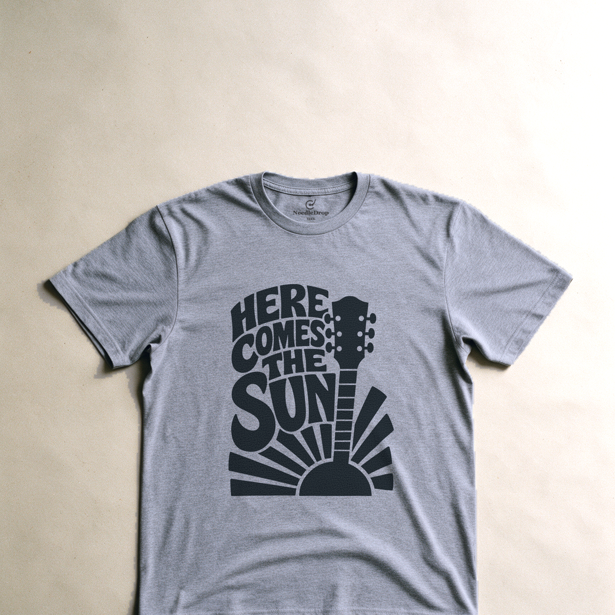 Here Comes the Sun Tee - Sport Grey flatlay