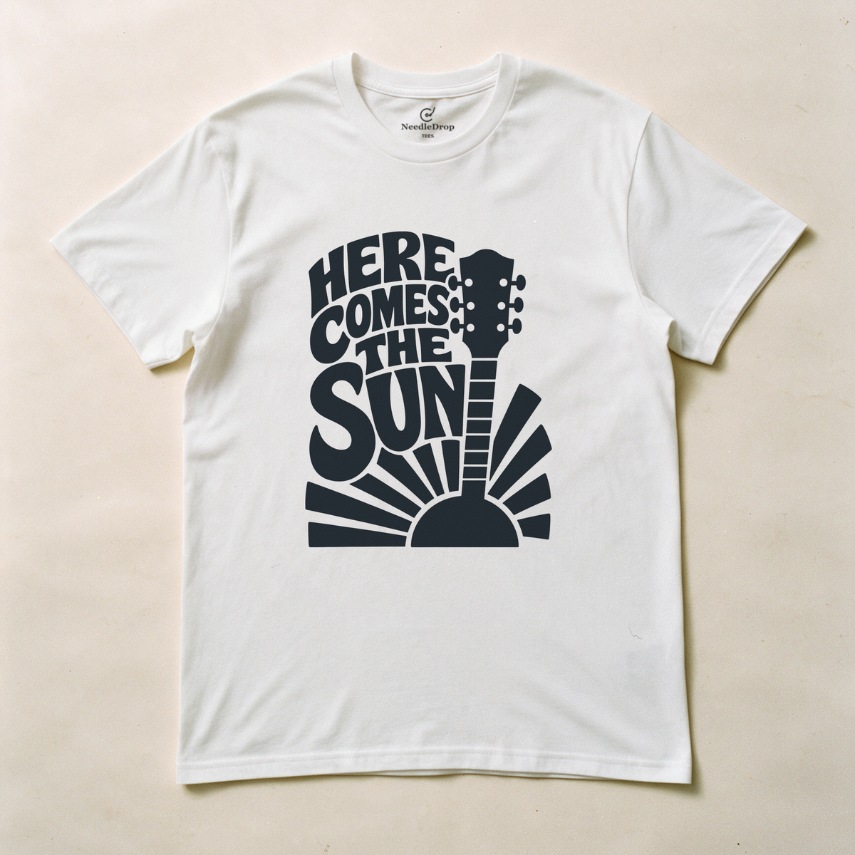 Here Comes the Sun Tee - White flatlay