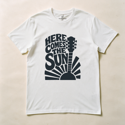Here Comes the Sun Tee - White flatlay
