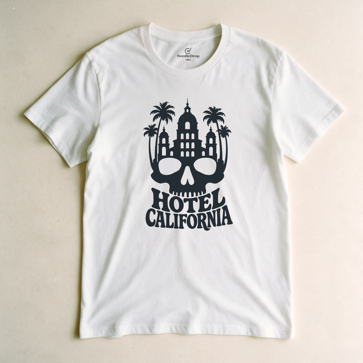 Hotel California Tee - White flatlay