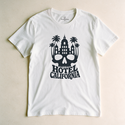 Hotel California Tee - White flatlay