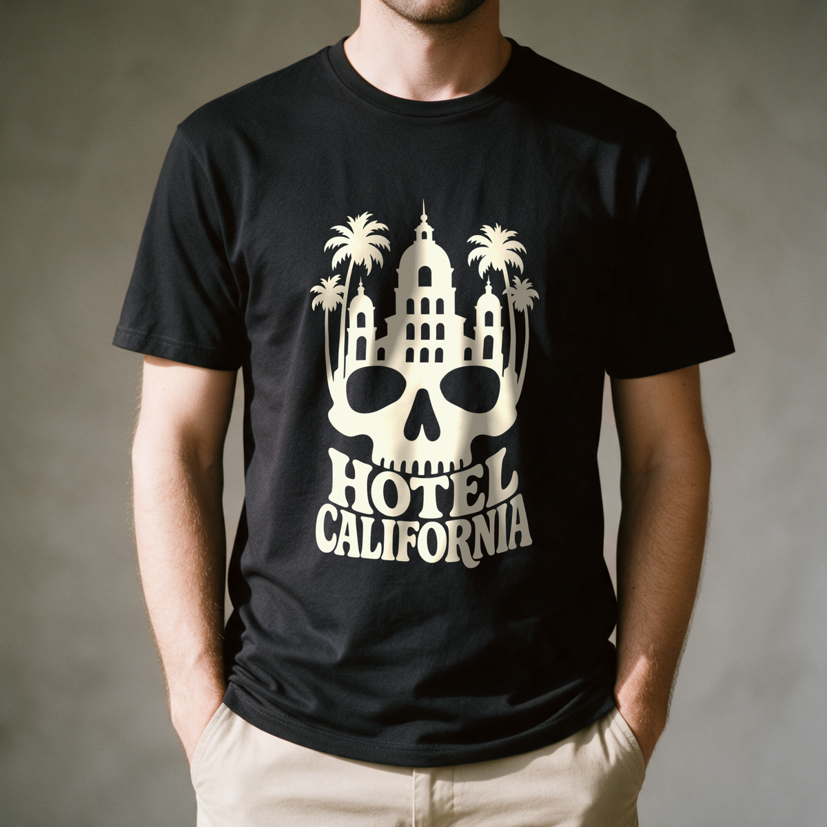 Hotel California Tee - Black draagfoto