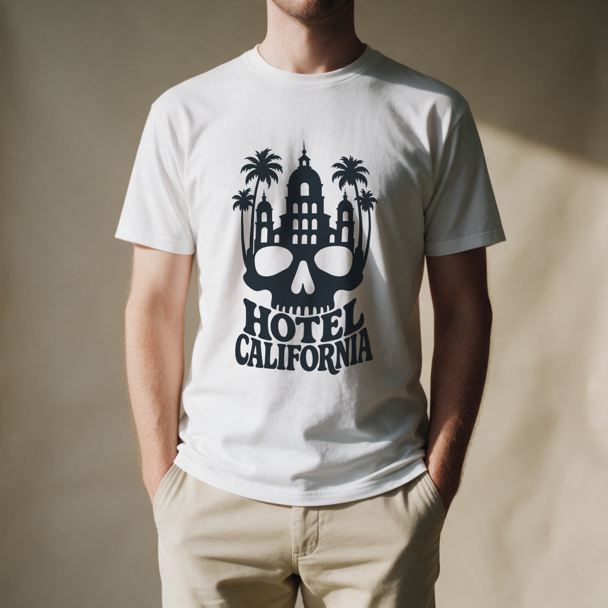 Hotel California Tee - White draagfoto