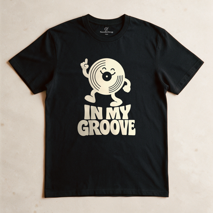 In My Groove Tee - Black flatlay