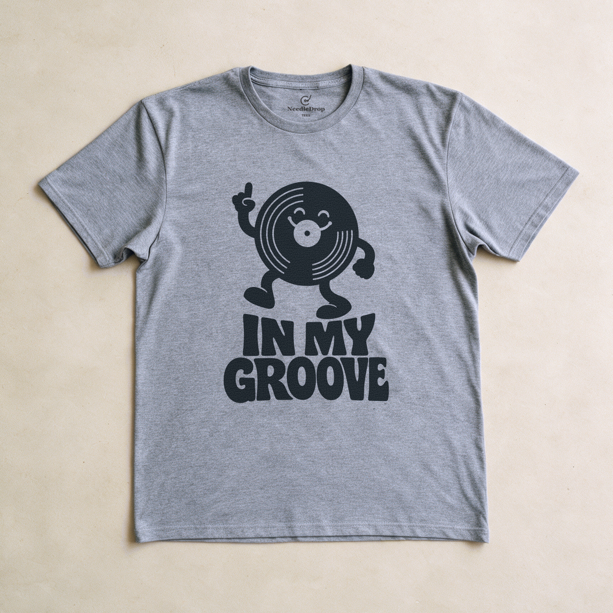 In My Groove Tee - Sport Grey flatlay
