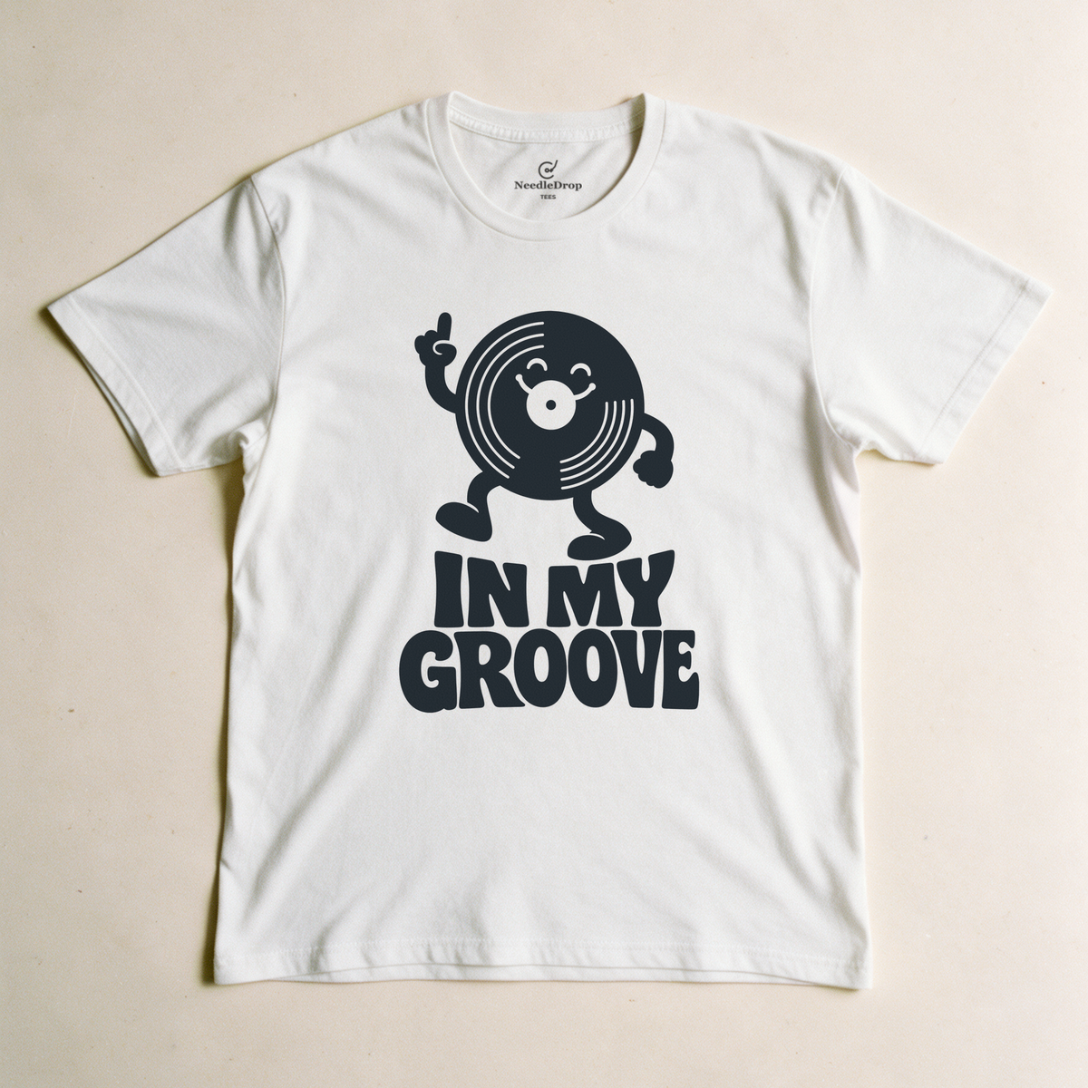 In My Groove Tee - White flatlay