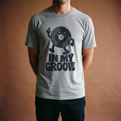 In My Groove Tee - Sport Grey draagfoto