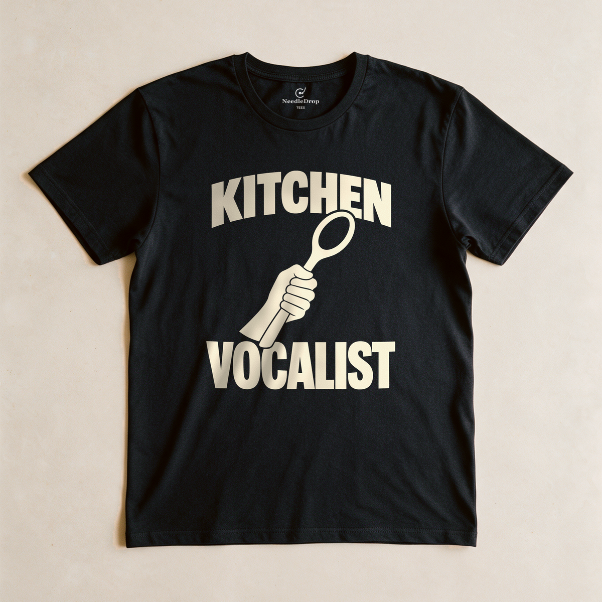 Kitchen Vocalist Tee - Black flatlay