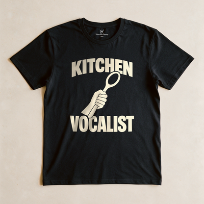 Kitchen Vocalist Tee - Black flatlay