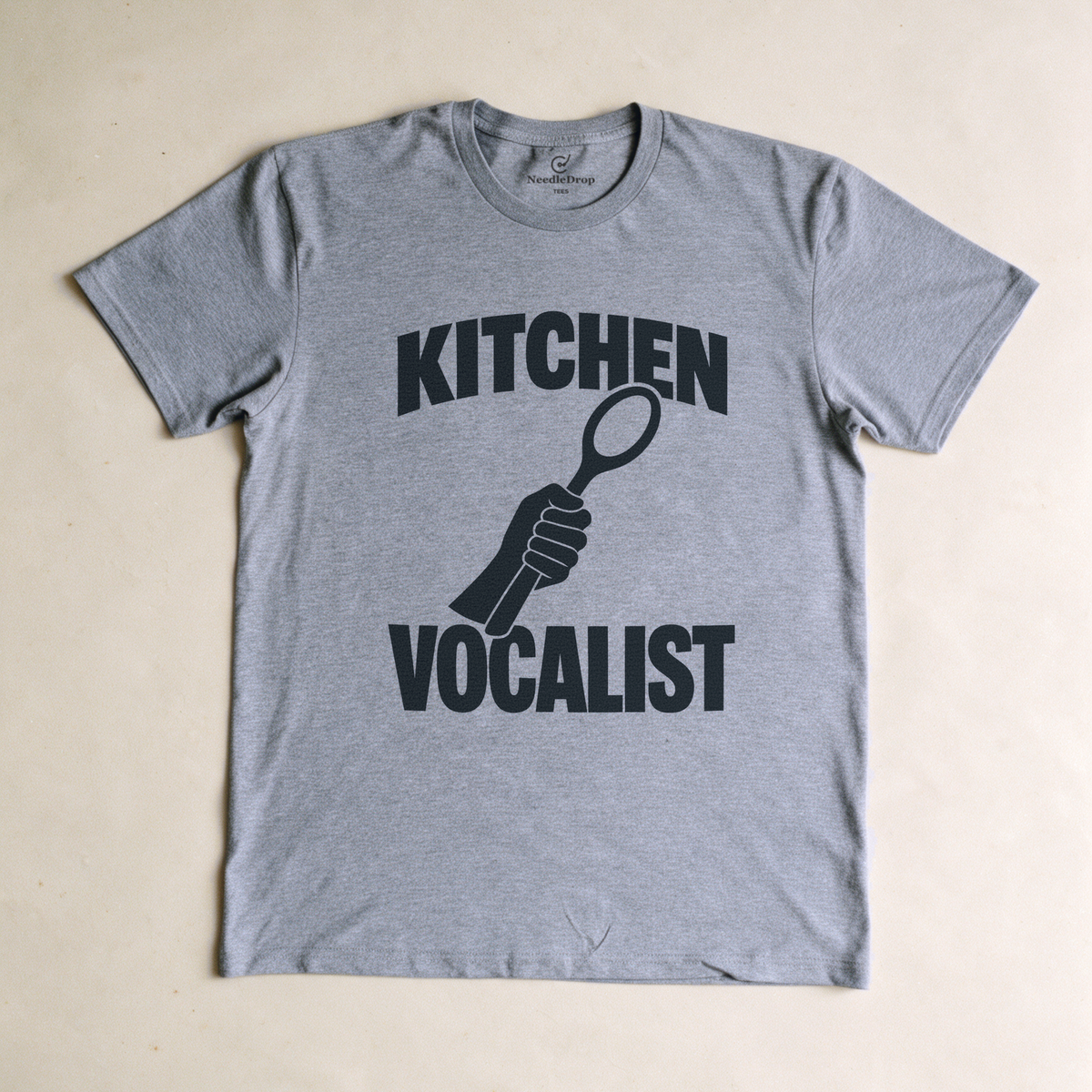 Kitchen Vocalist Tee - Sport Grey flatlay