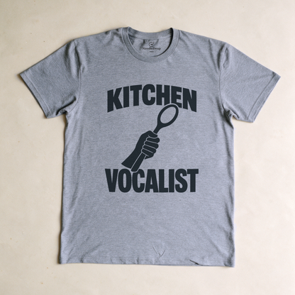 Kitchen Vocalist Tee - Sport Grey flatlay