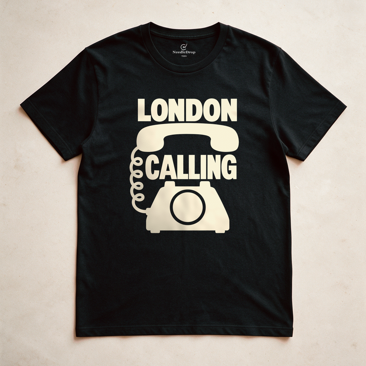 London Calling Tee - Black flatlay