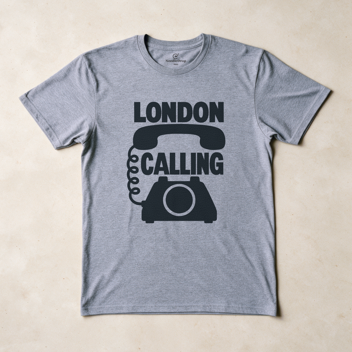 London Calling Tee - Sport Grey flatlay