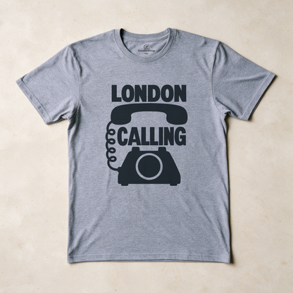 London Calling Tee - Sport Grey flatlay