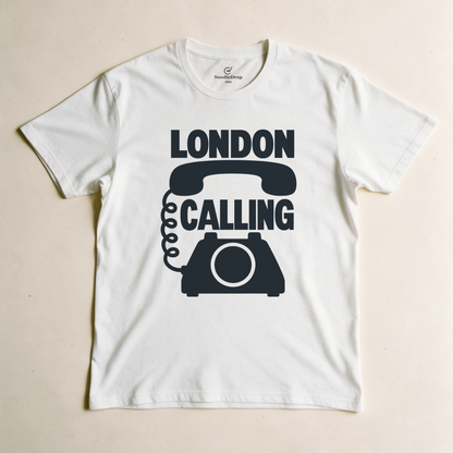 London Calling Tee - White flatlay