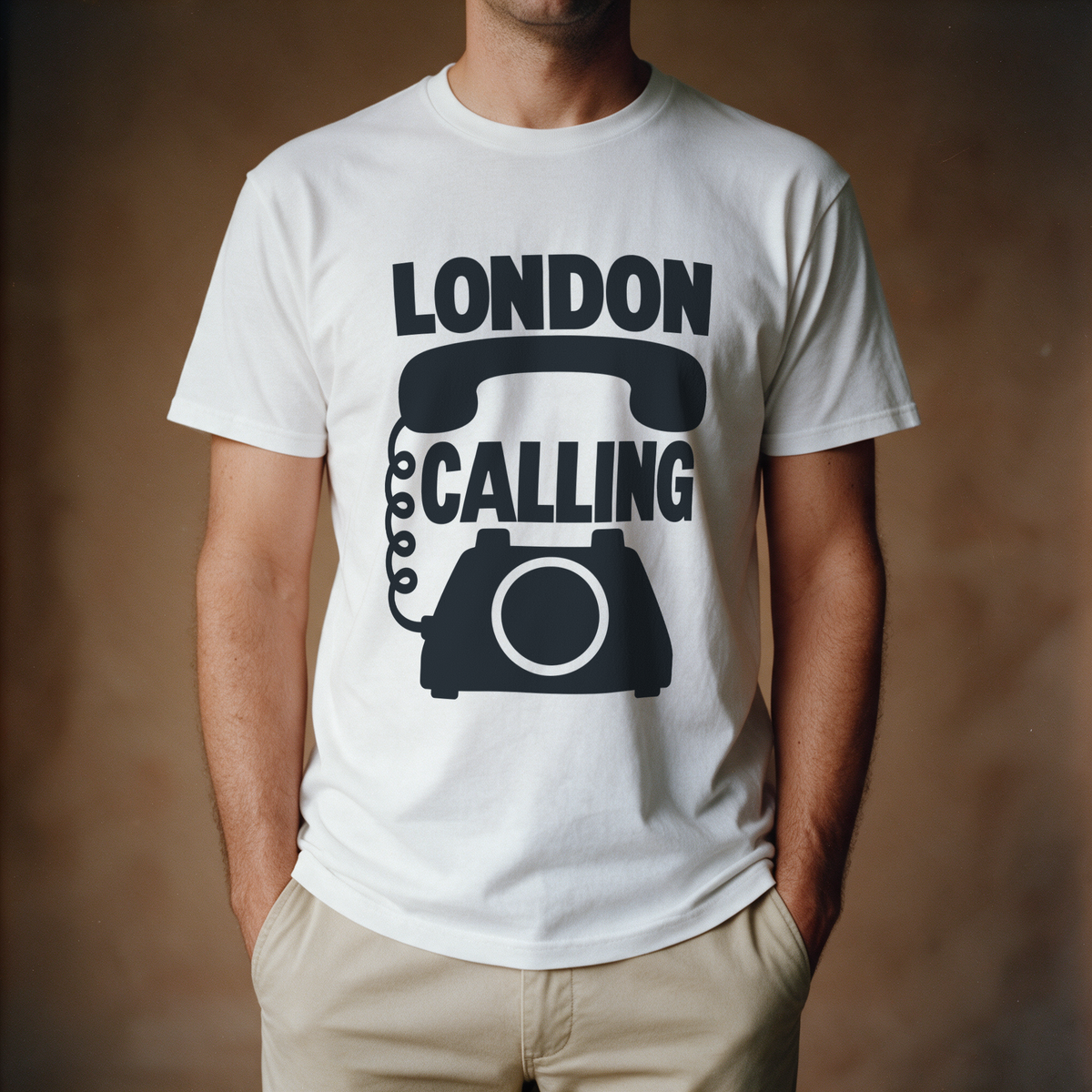London Calling Tee - White draagfoto