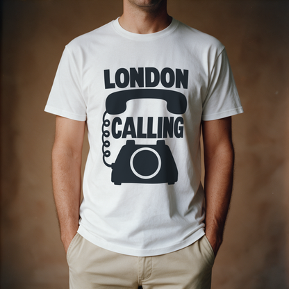 London Calling Tee - White draagfoto
