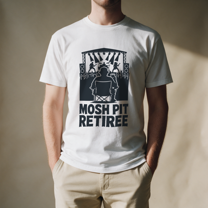 Mosh Pit Retiree Tee - White draagfoto