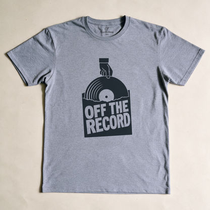 Off the Record Tee - Sport Grey flatlay