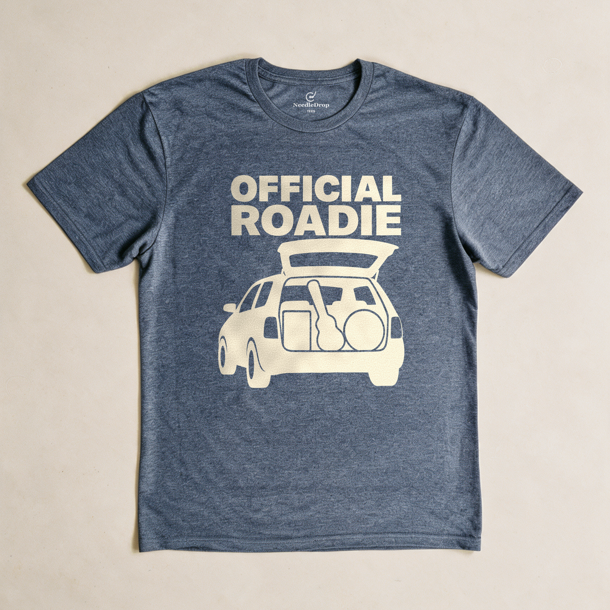 Official Roadie Tee - Dark Heather Grey flatlay